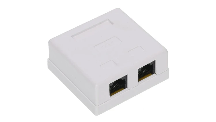 GNIAZDO KOŃCOWE RJ45-2G1/6 PODWÓJNE