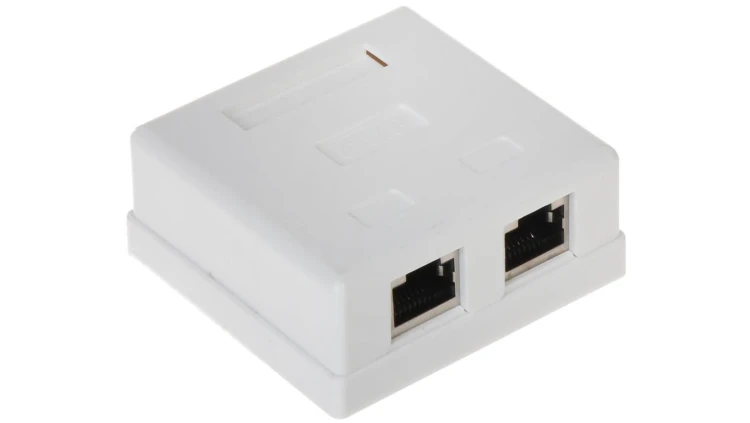 GNIAZDO KOŃCOWE RJ45-2G5/6 PODWÓJNE