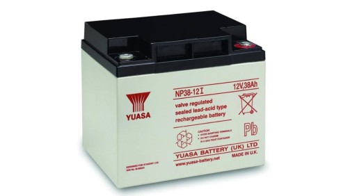 AKUMULATOR AGM YUASA NP12V-38Ah o żywotności 3-5 lat