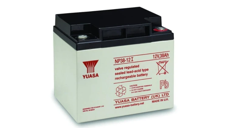 AKUMULATOR AGM YUASA NP12V-38Ah o żywotności 3-5 lat