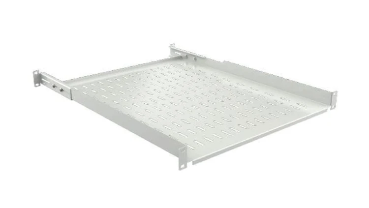 MIRSAN Półka 650mm z podporami perforowana z tyłu szara