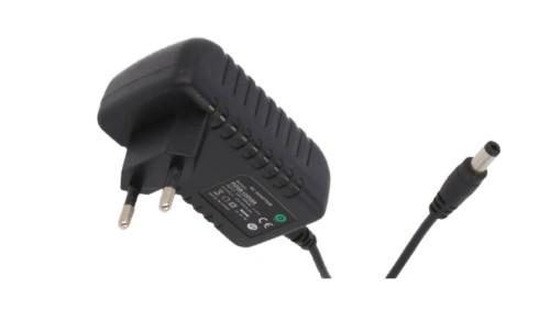 POSB12050A Zasilacz impulsowy adapter 12V/0.5A/6W czarny wtyk 2.1-5.5