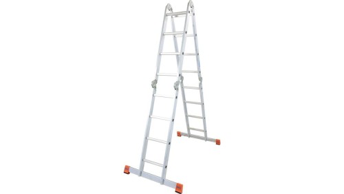 Krause Uniwersalna drabina przegubowa ze szczeblami 4x4 wys. rob. 5,50m 120694