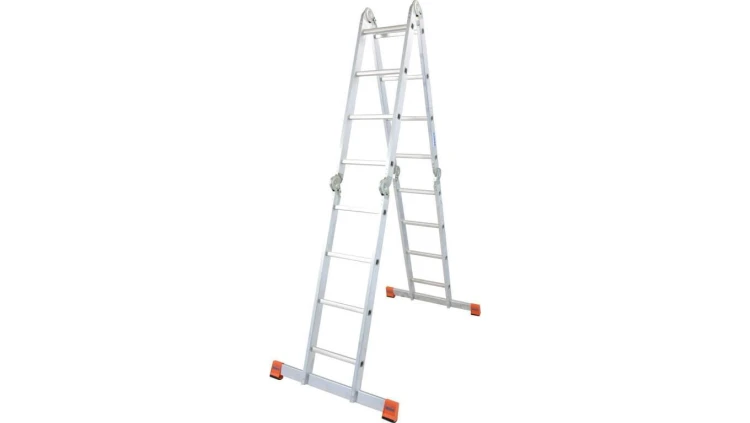 Krause Uniwersalna drabina przegubowa ze szczeblami 4x4 wys. rob. 5,50m 120694