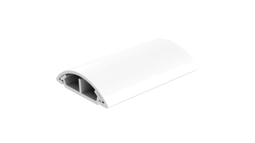 Listwa maskująca przewody TV maskownica uniwersalna napodłogowa naścienna 34x10mm biała 2m z folią ochronną KOPOS / 2 m /