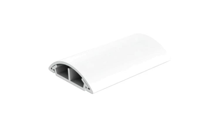 Listwa maskująca przewody TV maskownica uniwersalna napodłogowa naścienna 34x10mm biała 2m z folią ochronną KOPOS / 2 m /