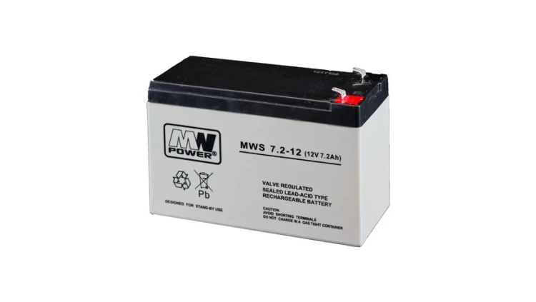 MW Power Akumulator 12V MWS 7,2Ah żywotność: 3-5 lat Fast-On 187 T1
