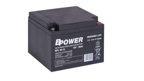 BPower Akumulator 12V BPL 26Ah żywotność: 10-12 lat