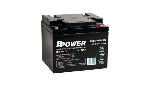 BPower Akumulator 12V BPL 40Ah żywotność: 10-12 lat