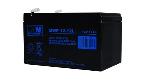 MW Power Akumulator 12V MWP 12Ah żywotność: ponad 12 lat terminal T2