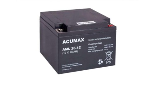 ACUMAX Akumulator 12V AML 26Ah żywotność: 10-12 lat