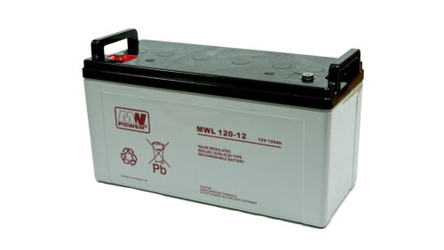 MW Power Akumulator 12V MWL 120Ah żywotność: 10-12 lat śruba M8