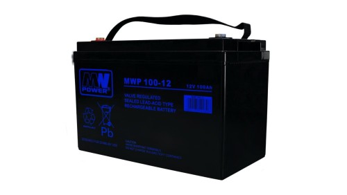 MW Power Akumulator 12V MWP 100Ah żywotność: ponad 12 lat śruba M6