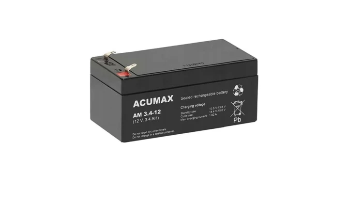 ACUMAX Akumulator 12V AM 3,4Ah żywotność: 6-9 lat