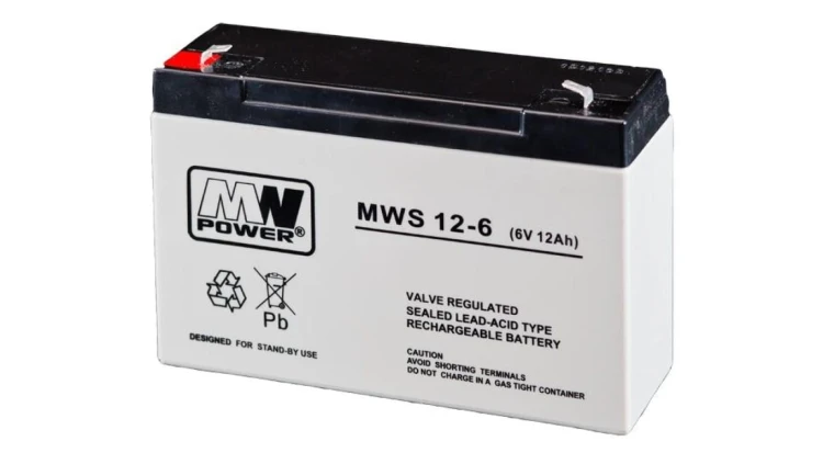 MW Power Akumulator 6V MWS 12Ah żywotność: 3-5 lat