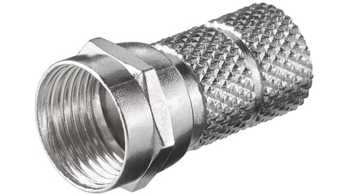 Wtyczka F wkręcana 6,5 mm - Połączenie, materiał obudowy cynk