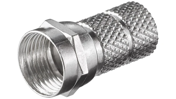 Wtyczka F wkręcana 6,5 mm - Połączenie, materiał obudowy cynk