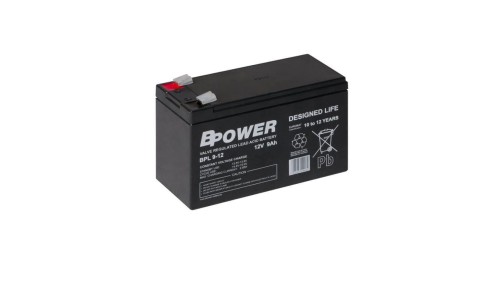BPower Akumulator 12V BPL 9Ah żywotność: 10-12 lat terminal T2, 5 - lat gwarancji