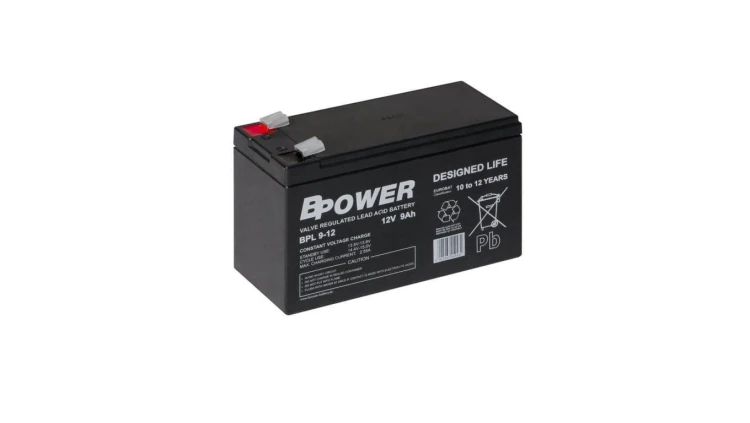 BPower Akumulator 12V BPL 9Ah żywotność: 10-12 lat terminal T2, 5 - lat gwarancji
