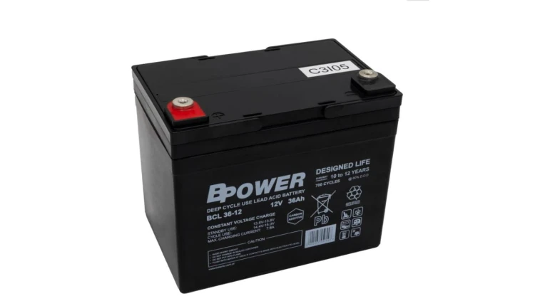 BPower Akumulator 12V BCL 36Ah żywotność: 10-12 lat