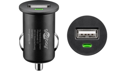 Ładowarka samochodowa (1xUSB) - Wersja kolorystyczna Czarny