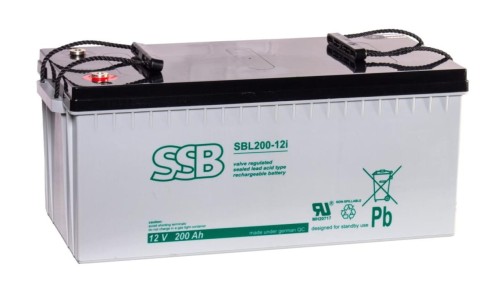 AKUMULATOR AGM SBL 12V-200Ah o żywotności 10-12 lat