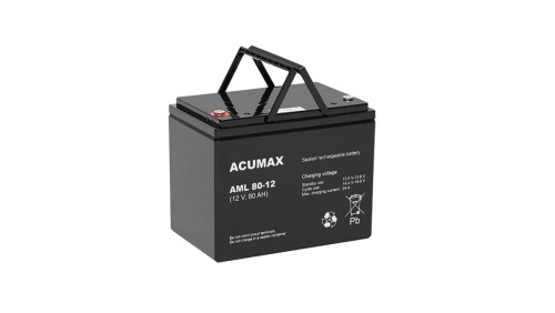ACUMAX Akumulator 12V AML 80Ah żywotność: 10-12 lat