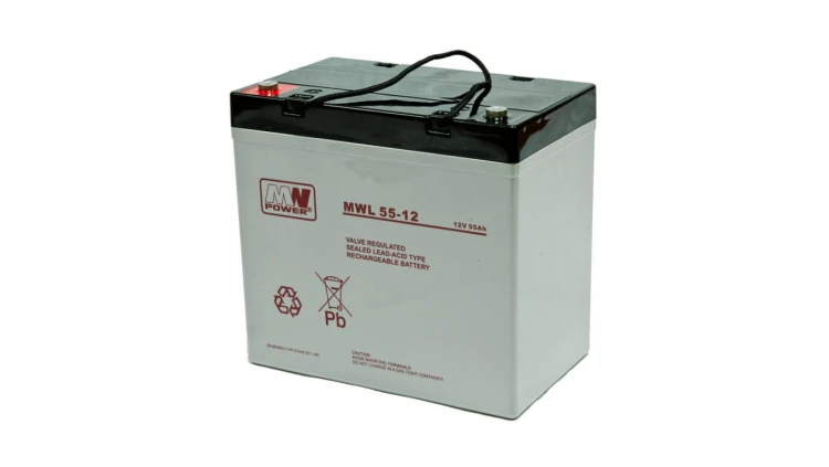 MW Power Akumulator 12V MWL 55Ah żywotność: 10-12 lat śruba M6