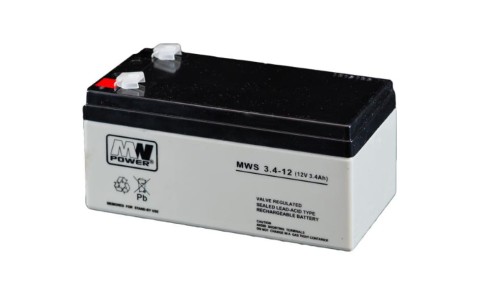 MW Power Akumulator 12V MWS 3,4Ah żywotność: 3-5 lat