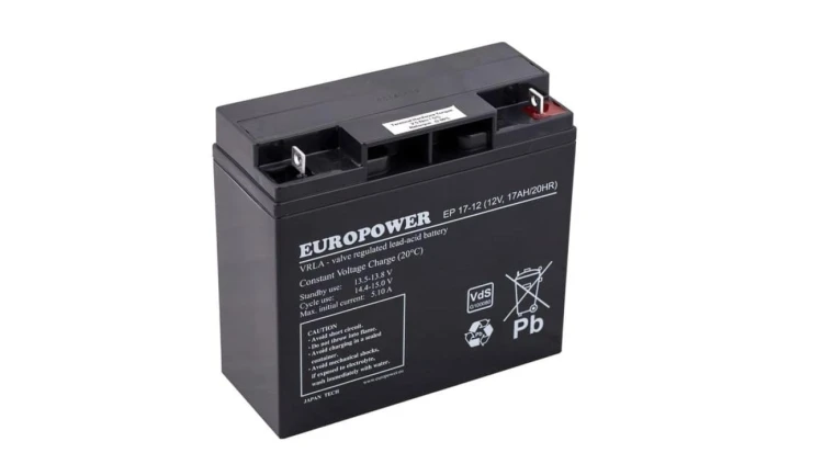 EUROPOWER Akumulator 12V EP 17Ah żywotność: 6-9 lat