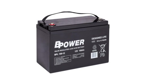 BPower Akumulator 12V BPL 100Ah żywotność: 10-12 lat