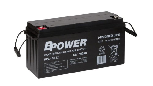 BPower Akumulator 12V BPL 160Ah żywotność: 10-12 lat
