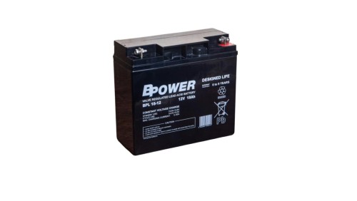 BPower Akumulator 12V BPL 18Ah żywotność: 10-12 lat