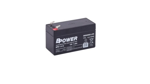 Bpower Akumulator12V BPE 1,3Ah żywotność 6-9 lat terminal T1