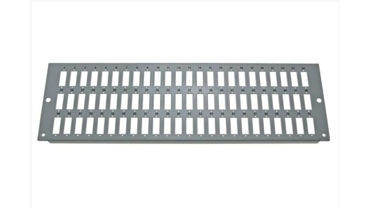 Telegärtner F.O. Płyta czołowa 3U na 72 adaptery duplex LC do obudów ECONOMY V / BASIS V / PROFI V / PROFI Plus