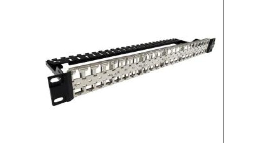 Corning (3M) Panel 48 portów 1U wyposażony w 48 złączy kat. 6A ekranowany