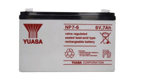 AKUMULATOR AGM YUASA NP6V-7Ah o żywotności 3-5 lat