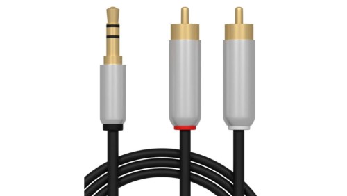 Kabel Przyłącze wt. 3,5 st.-2* Jack RCA (cinch) 1,5m