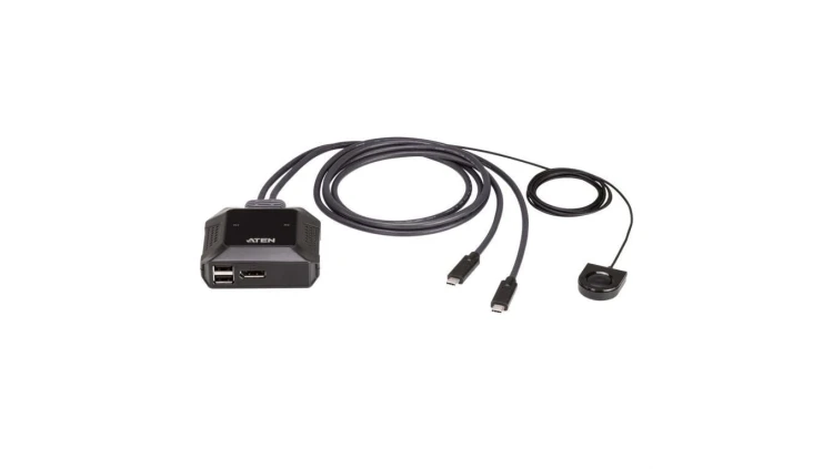 ATEN US3312 2-portowy przełącznik KVM USB-C 4K DisplayPort