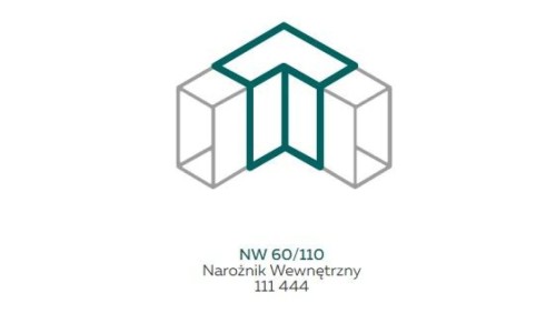 AKS Zielonka Narożnik wewnętrzny NW 60/110 biały