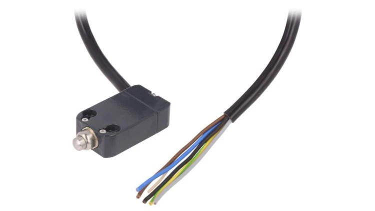 NAB110AB-DN2 Wyłącznik krańcowy trzpień Ø8mm NO + NC 10A IP67