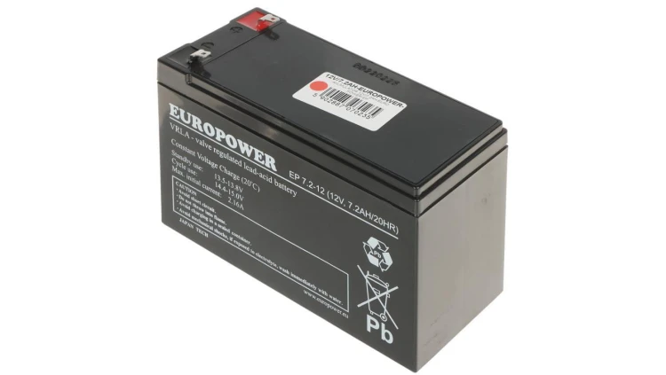 AKUMULATOR 12V/7.2AH-EUROPOWER-EP