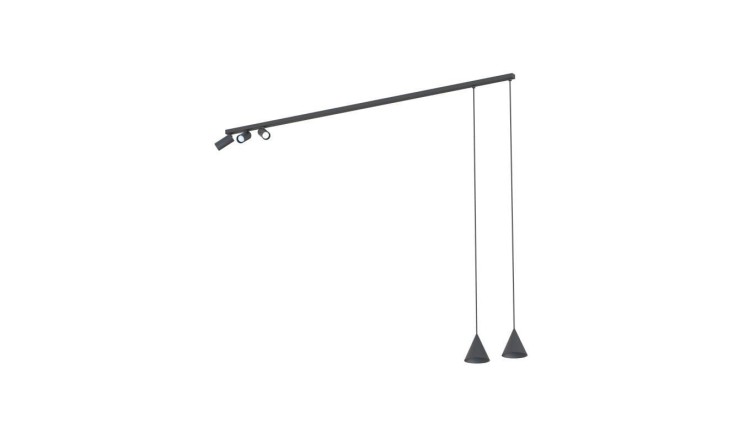 Lampa przysufitowa FOURTY 5xGU10 R50, GU10 R35 Czarny 11448 Nowodvorski