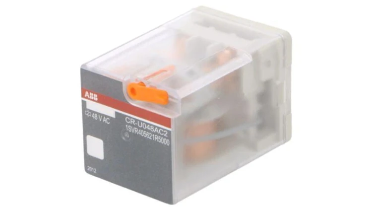 CR-U048AC2 Przekaźnik elektromagnetyczny, DPDT, Napięcie Cewki: 48VAC, max.250VDC
