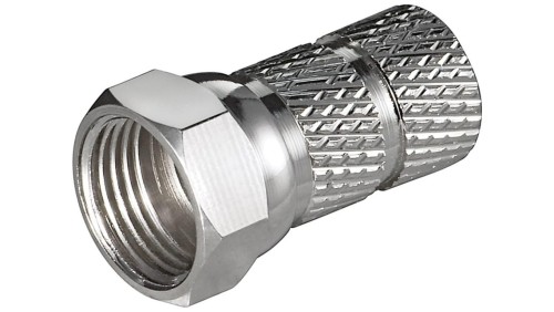 Wtyczka F wkręcana 6,5 mm - Połączenie, materiał obudowy miedź