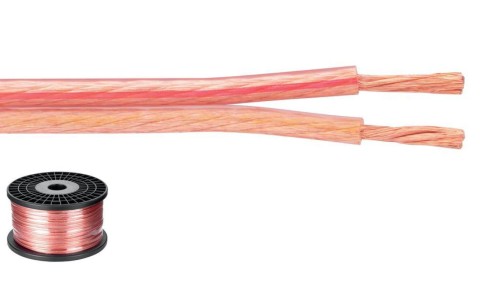 Przewód głośnikowy SPC-125 HIGH QUALITY, HIGHLY FLEXIBLE 2x2,5mm2 MIEDŹ OFC /rolka = 100m/