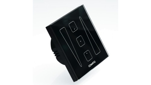 Wyłącznik dotykowy szklany panel sterujący DALI-2 IQswitch.103DS czarny Comatiq