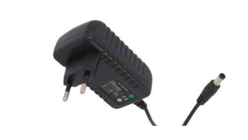 POSB12100A Zasilacz adapter czarny 12W 12V/1A, CEE7/16 wtyk DC 2.1/5.5(+)