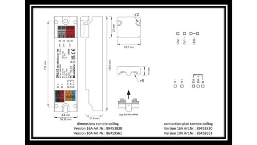 DALI 2Ch LED Dimmer 10A Sterowanie LUNATONE - 86459561
