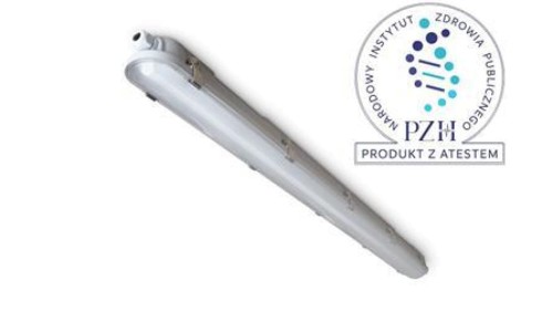 Hemi led industry szary oprawa liniowa hermetyczna led 52W 840 NW 4000K 7700lm 1500mm IP66 Atest PZH
